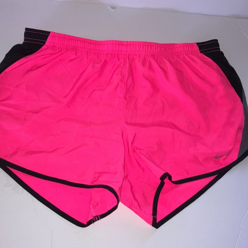 Nike Dri-Fit Neon‎ Pink and Black Athletic Shorts Size Medium
